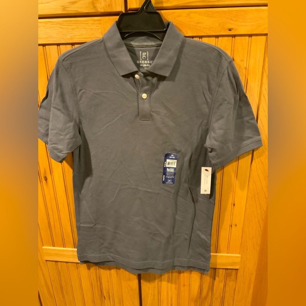 George Men's Charcoal Polo Shirt